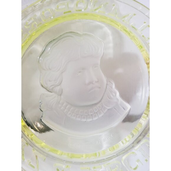 Antique Uranium Children's (Boy) EAPG ABC Plate by Clay's Crystal Works - Picture 7 of 9